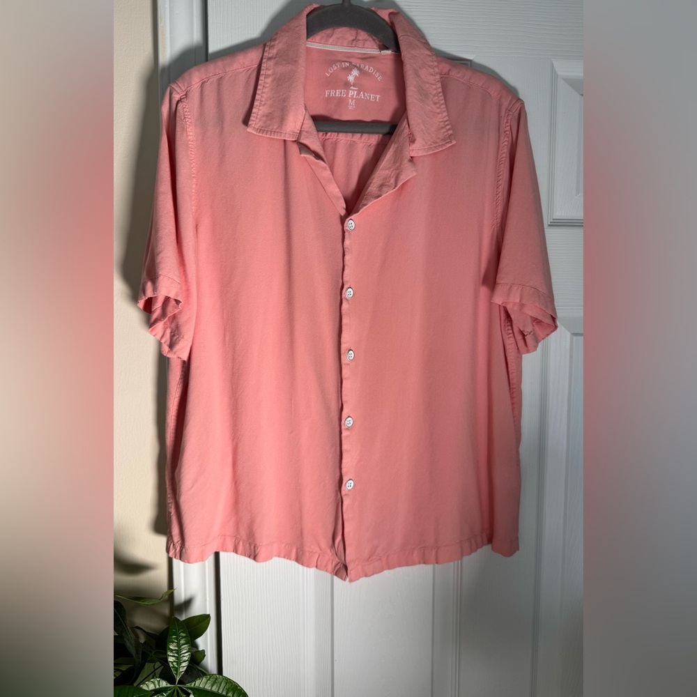 Fresh Produce Coral Button-Up Shirt